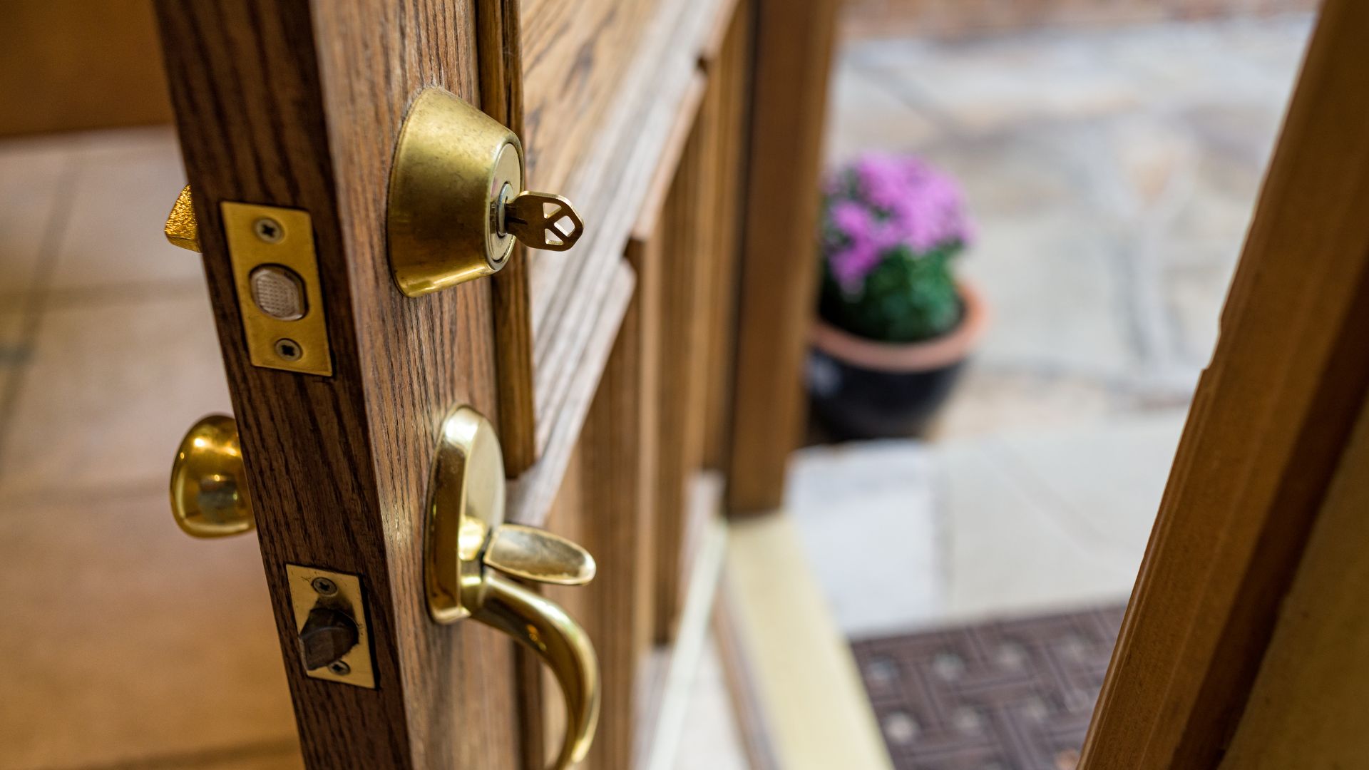 The front door of a home