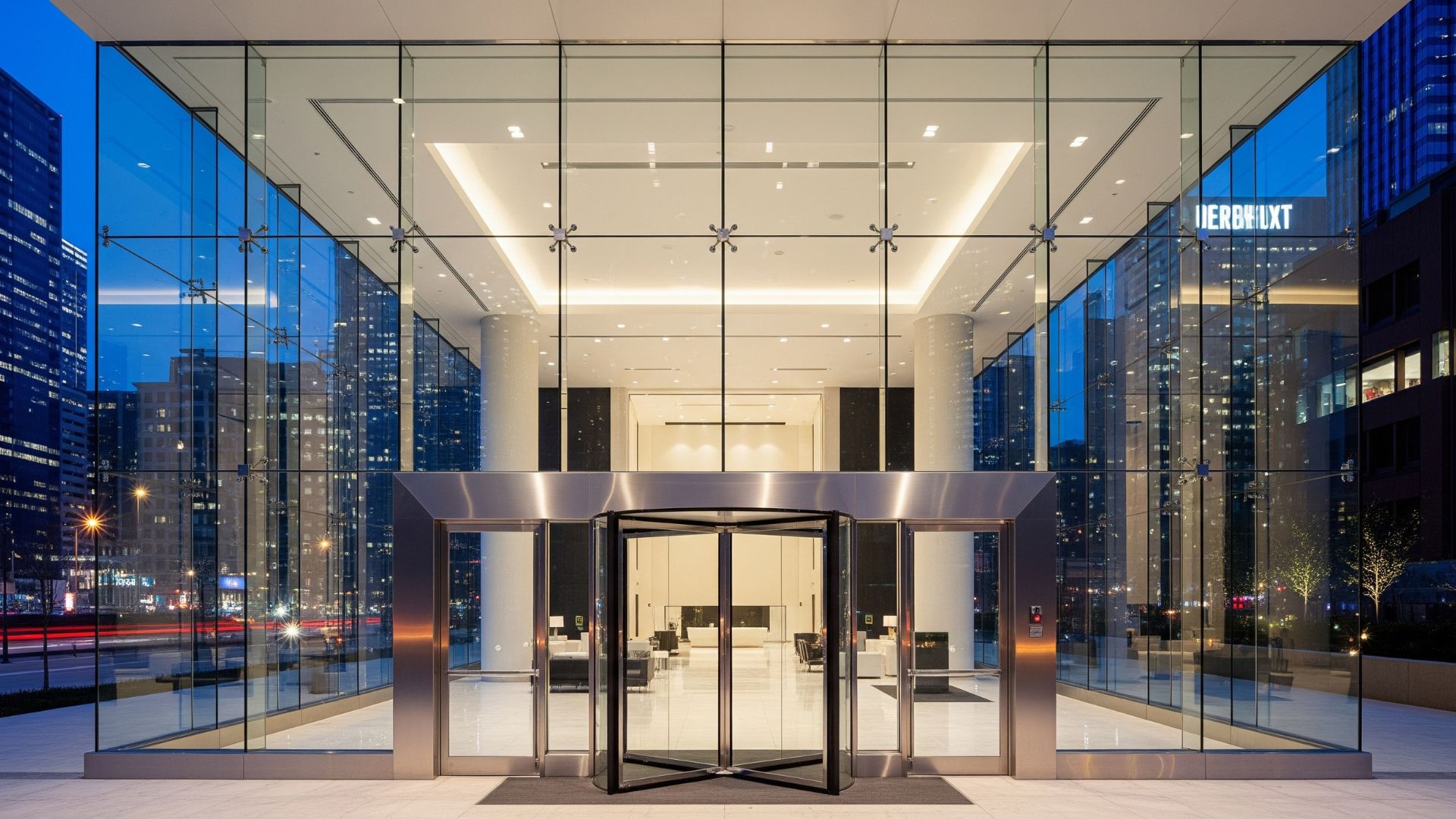 Beautiful glass storefront