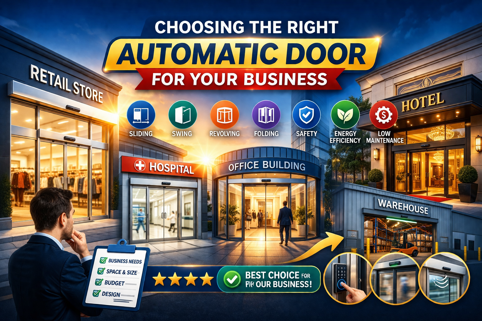 Choosing the Right Automatic Door for Your Business A Complete Guide