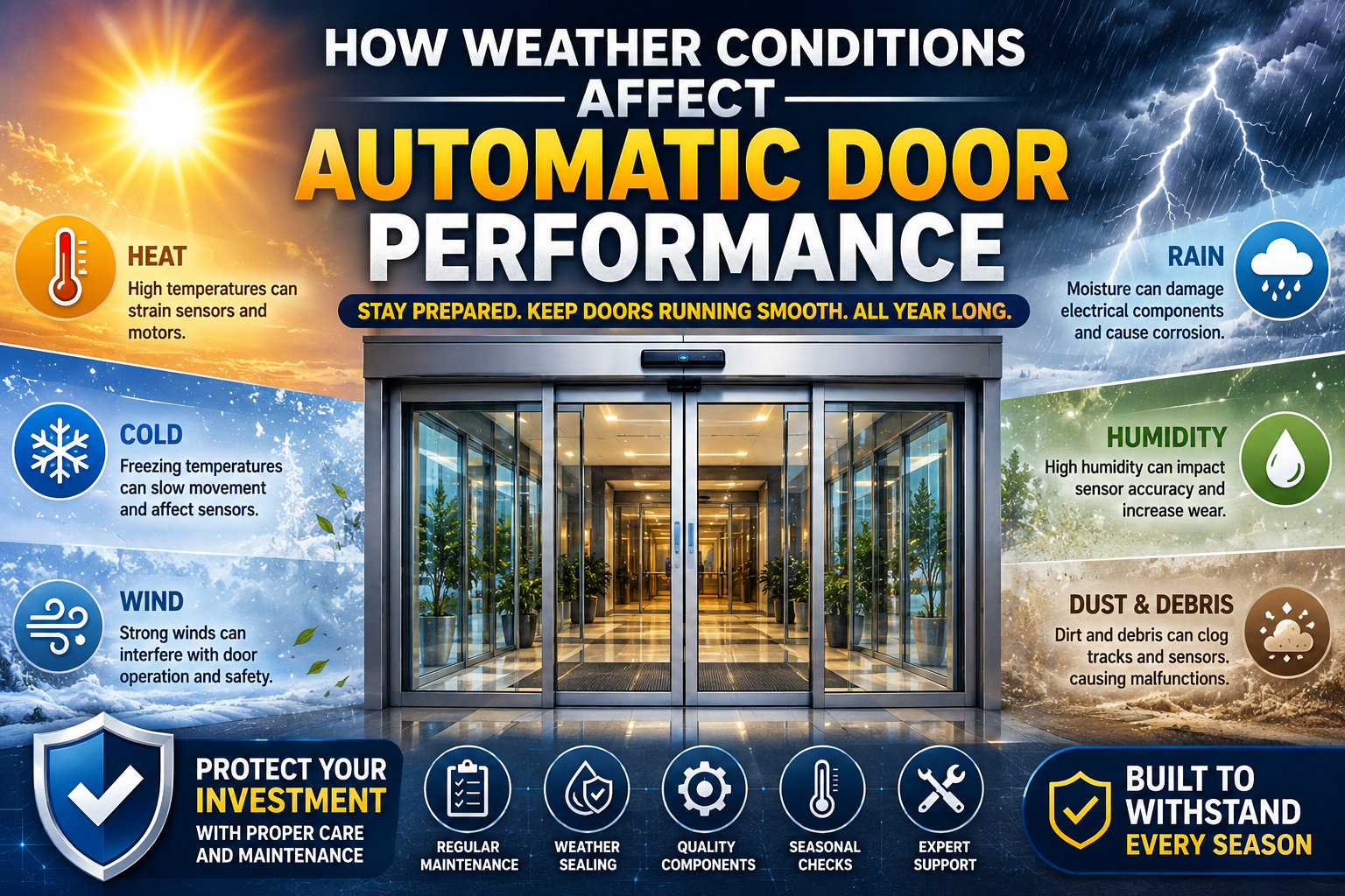 How Weather Conditions Affect Automatic Door Performance